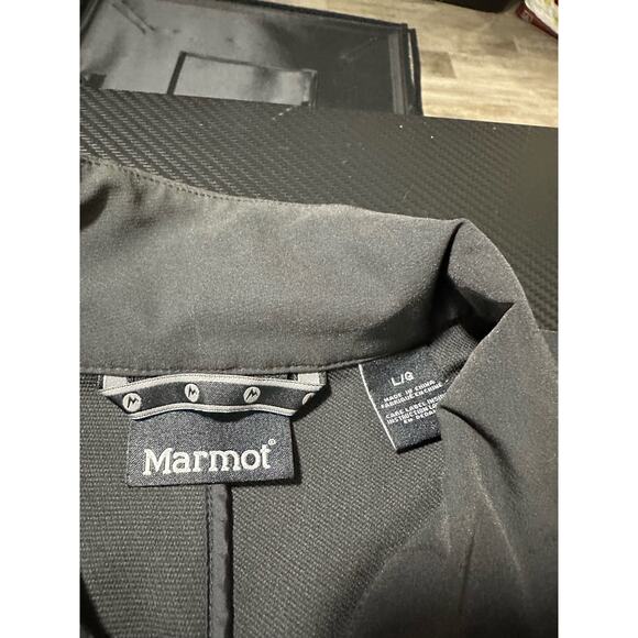 Marmot Mens Tempo Softshell Jacket M3 Black Size Large Embroidered - Picture 3 of 12